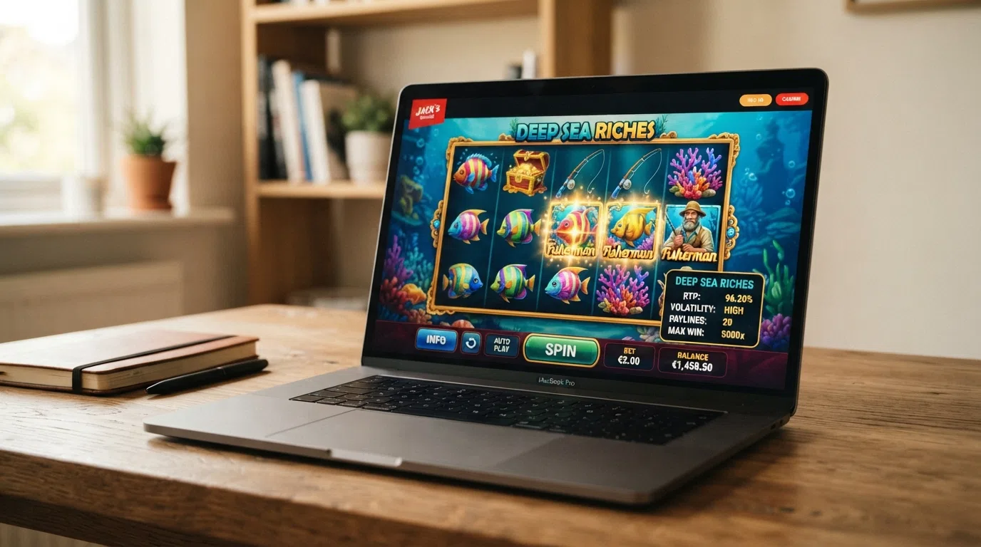 Een screenshot van een populaire online gokkast zoals Big Bass Splash of Starburst op een Nederlands casino-platform, met het RTP-percentage zichtbaar in het spelinformatiescherm