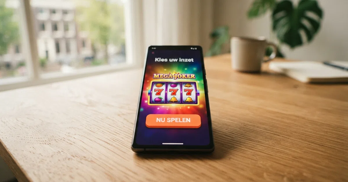Brite-betaalmethode op een smartphone met een online casino-interface op de achtergrond