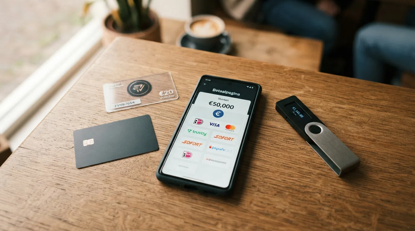 Overzicht van beschikbare betaalopties bij een Curaçao online casino, waaronder iDEAL, creditcard, e-wallets en crypto