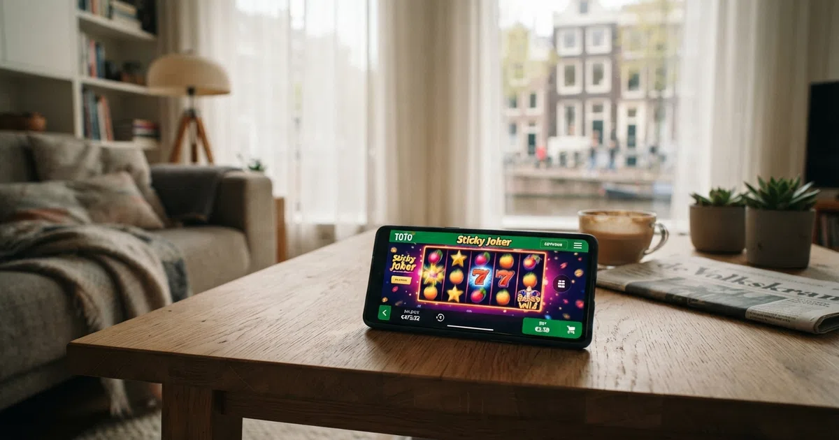 Het TOTO Casino-logo en de online casino-interface op desktop en mobiel scherm