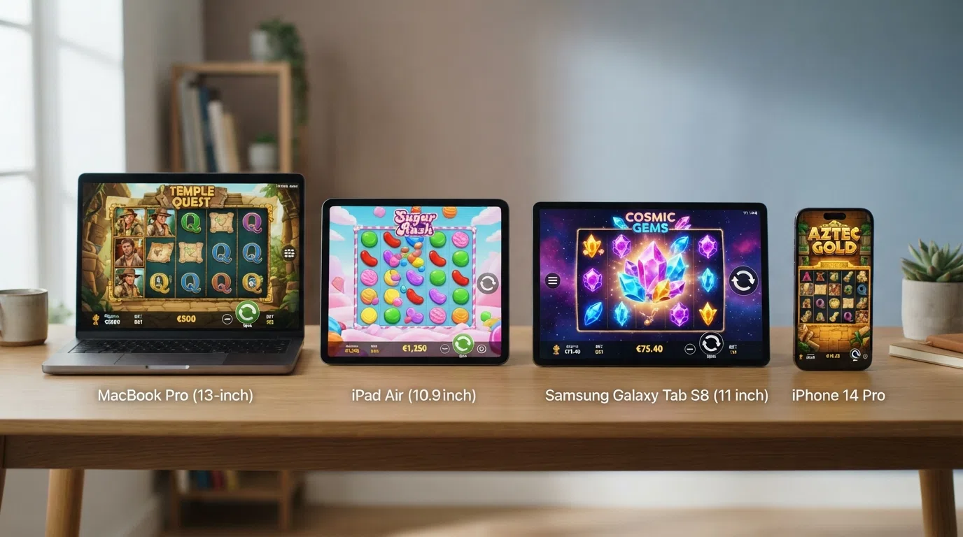 Vier populaire online gokkasten — Book of Dead, Sweet Bonanza, Starburst en Gonzo's Quest — naast elkaar met hun spelverloop en graphics zichtbaar
