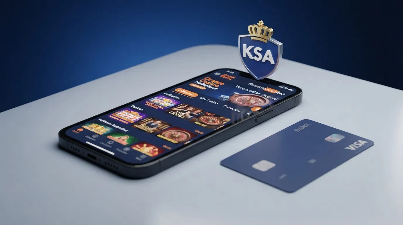 Het logo van de Kansspelautoriteit op de website van een legaal Nederlands online casino