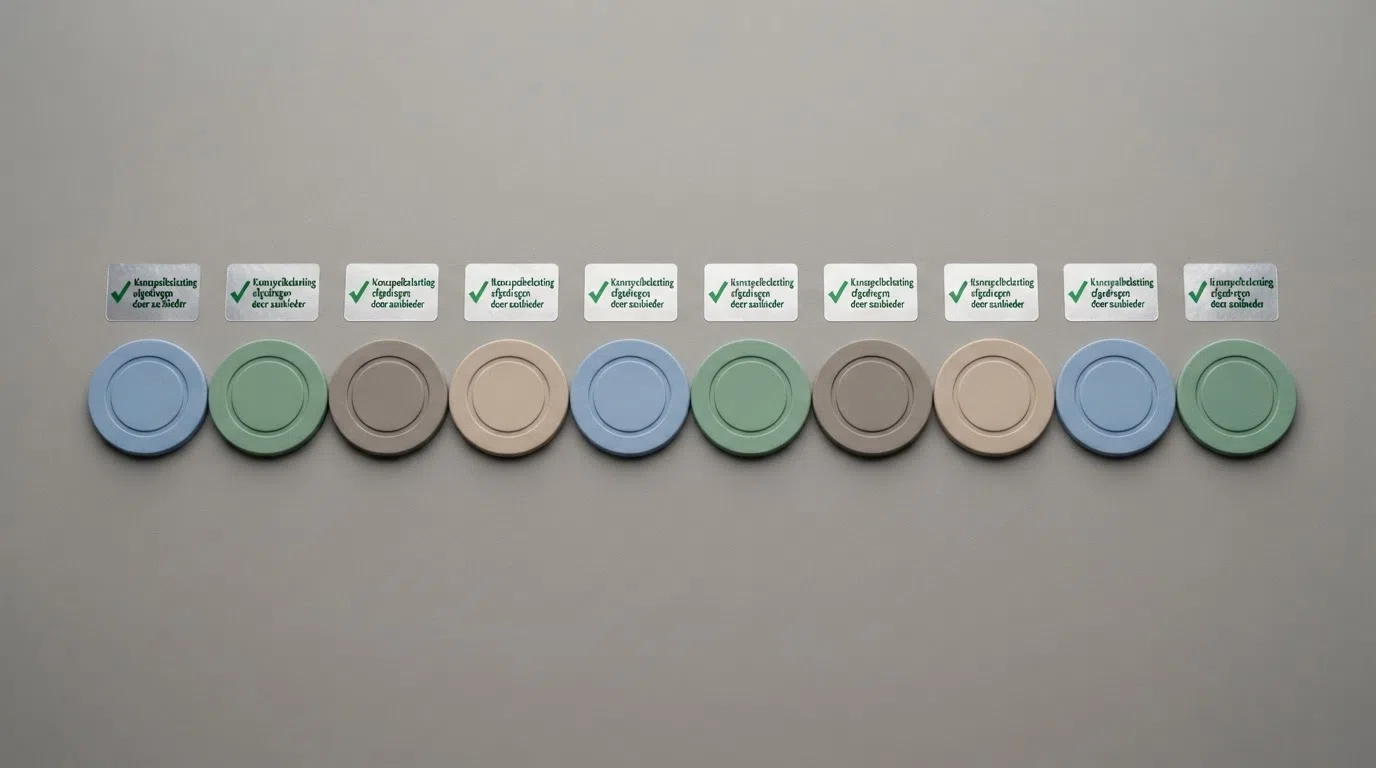 Een rij KSA-vergunde operatorlogo's met een groen vinkje en de tekst “Kansspelbelasting afgedragen door aanbieder” onder elk logo
