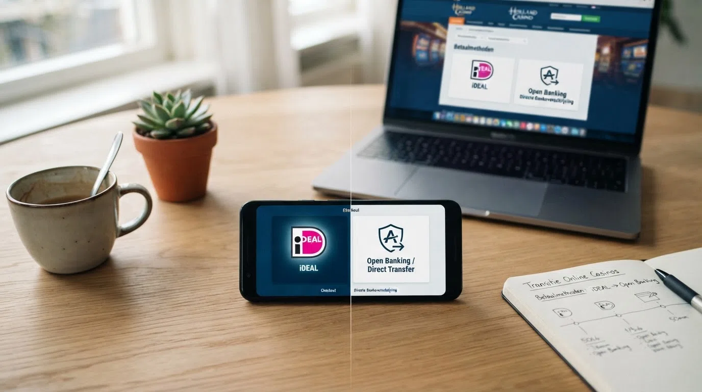 Een split-screen van het vertrouwde iDEAL-logo en het nieuwe Wero-logo met daaronder de tijdlijn 2026–2027